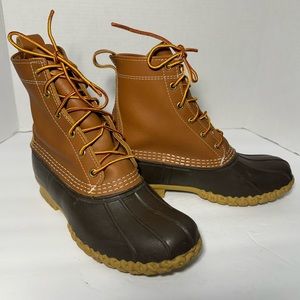 LL Bean Bean Boots 8” Tan/Brown Sz 8